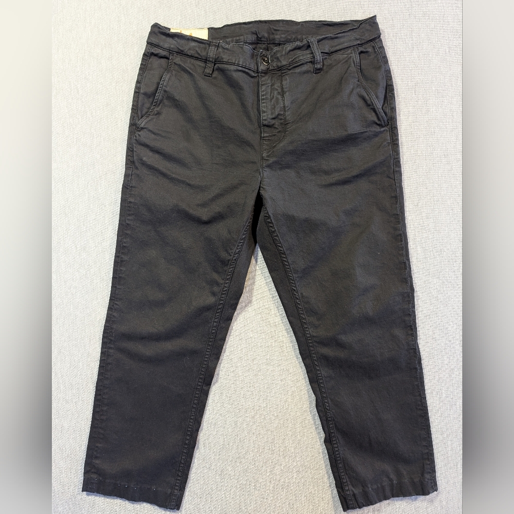 Nudie Jeans Cropped Pants Women's 31 X 24 Black